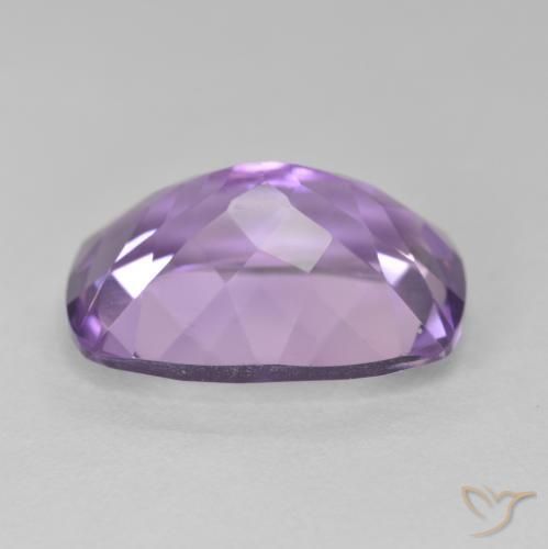Amatista Violeta medio natural de 12.83 ct, Forma Cojín, VVS