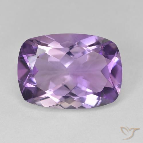 11.40ct Natural Violeta medio Amatista, Forma Cojín, VVS