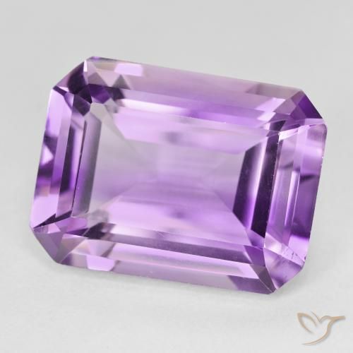 Amatista Violeta púrpura natural de 19.30 ct, Corte Octágono / Esmeralda, VVS