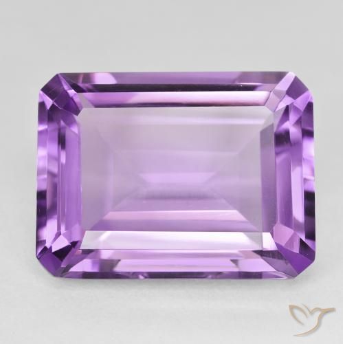 21.63ct Natural Medium Light Purplish-Violet Amatista, corte esmeralda, VVS