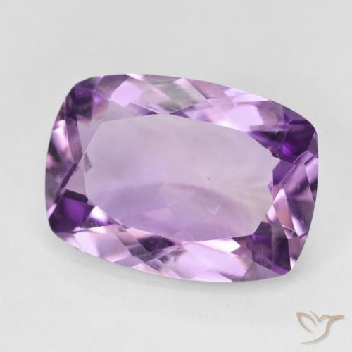 Amatista Violeta púrpura natural de 11.09 ct, Forma Cojín, VVS