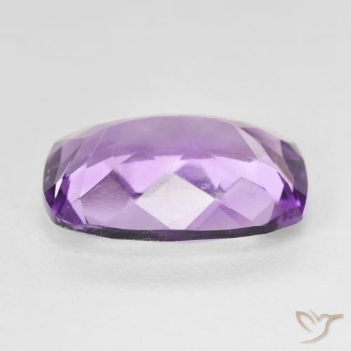 Amatista Violeta púrpura natural de 11.09 ct, Forma Cojín, VVS