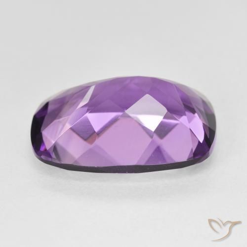Amatista Medium Light Purplish-Violet natural de 11.38 ct, Forma Cojín, VVS