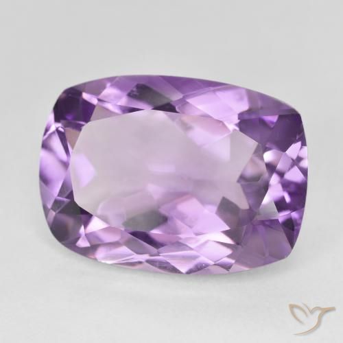 Amatista Violeta púrpura natural de 12.53 ct, Forma Cojín, VVS-VS