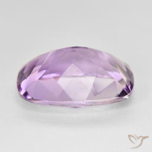 Amatista Medium Light Purplish-Violet natural de 12.53 ct, Forma Cojín, VVS