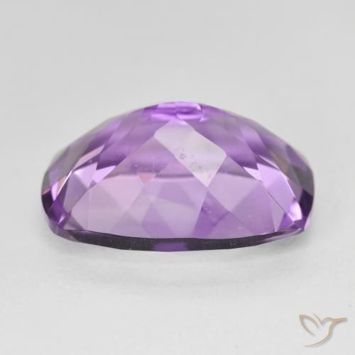 Amatista Violeta púrpura natural de 12.62 ct, Forma Cojín, VVS
