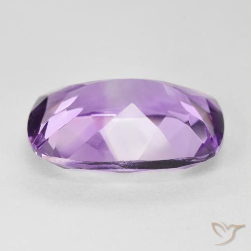 Amatista Medium Light Purplish-Violet natural de 11.19 ct, Forma Cojín, VVS