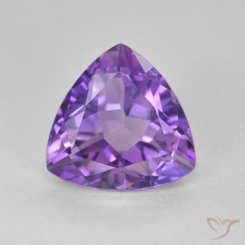 3.09ct Natural Tono violeta intenso Amatista, Trillón, VS