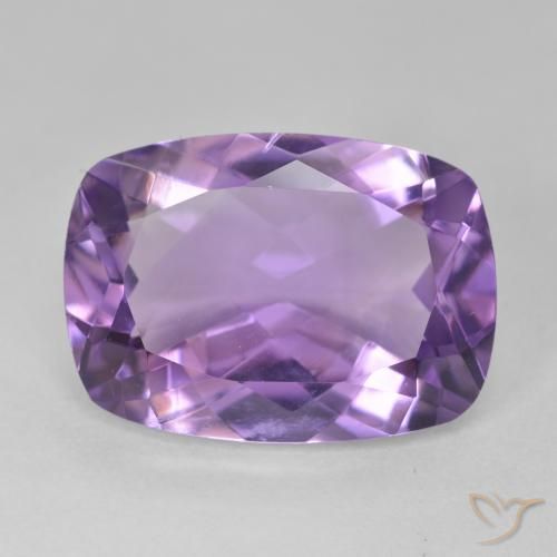 11.50ct Natural Violeta medio Amatista, Forma Cojín, VVS