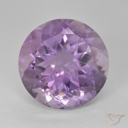 14.12ct Natural Violeta rosado medio Amatista, Redondo, VVS