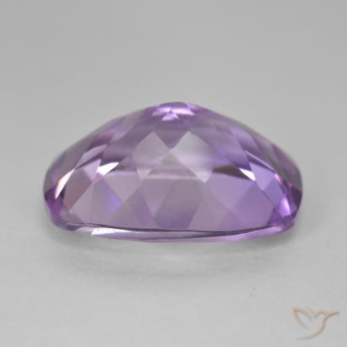 Amatista Medium Light Purplish-Violet natural de 12.28 ct, Forma Cojín, VVS