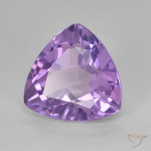 Amatista Violeta oscuro natural de 3.14 ct, Trillón, VS
