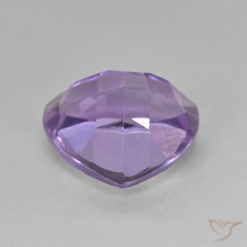 Amatista Violeta oscuro natural de 3.14 ct, Trillón, VS