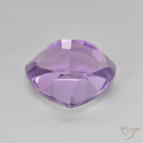 Amatista Violeta rosado natural de 3.08 ct, Trillón, VS