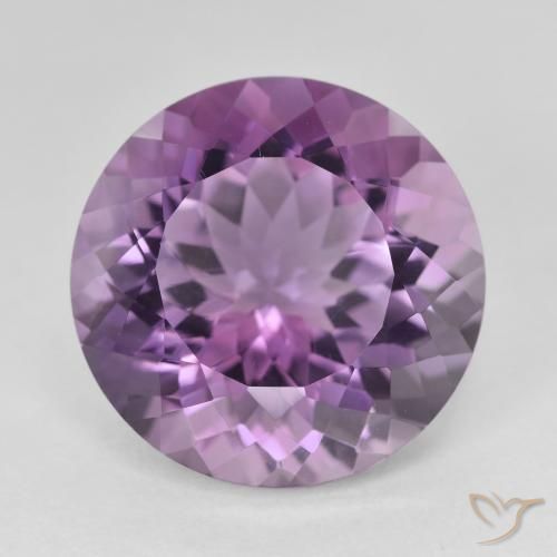 13.56ct Natural Violeta medio Amatista, Redondo, VVS