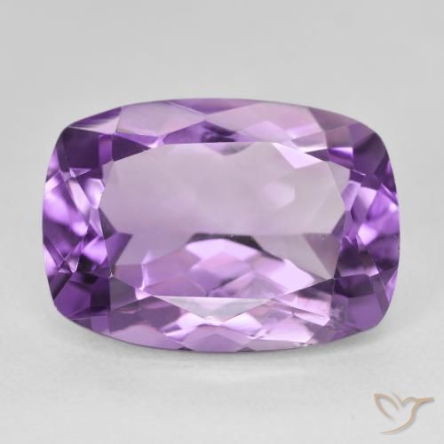 13.17ct Natural Medium Light Purplish-Violet Amatista, Forma Cojín, VVS