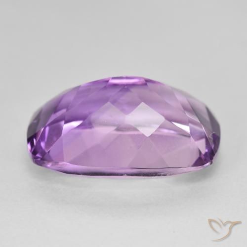 Amatista Medium Light Purplish-Violet natural de 13.17 ct, Forma Cojín, VVS