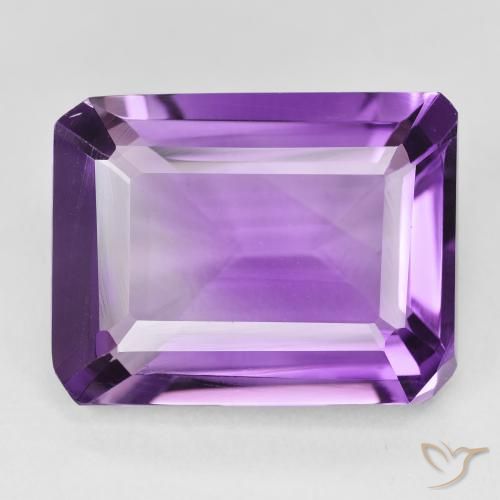 18.23ct Natural Violeta púrpura medio Amatista, corte esmeralda, VVS