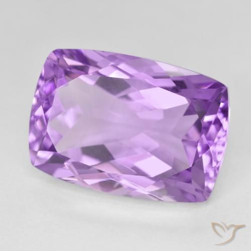 Amatista Violeta púrpura natural de 14.50 ct, Forma Cojín, VVS
