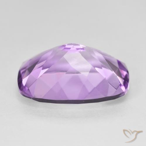 Amatista Medium Light Purplish-Violet natural de 11.71 ct, Forma Cojín, VVS