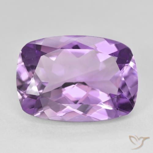 12.02ct Natural Medium Light Purplish-Violet Amatista, Forma Cojín, VVS