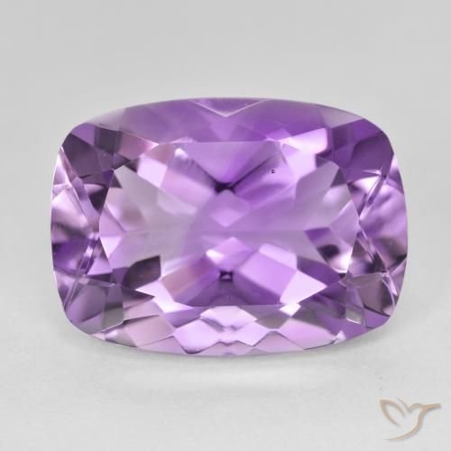 12.99ct Natural Violeta púrpura Amatista, Forma Cojín, VVS