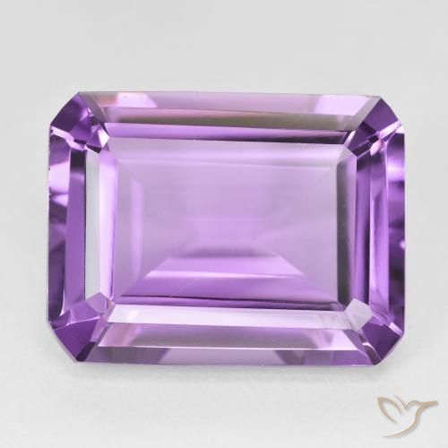 18.55ct Natural Violeta púrpura Amatista, corte esmeralda, VVS