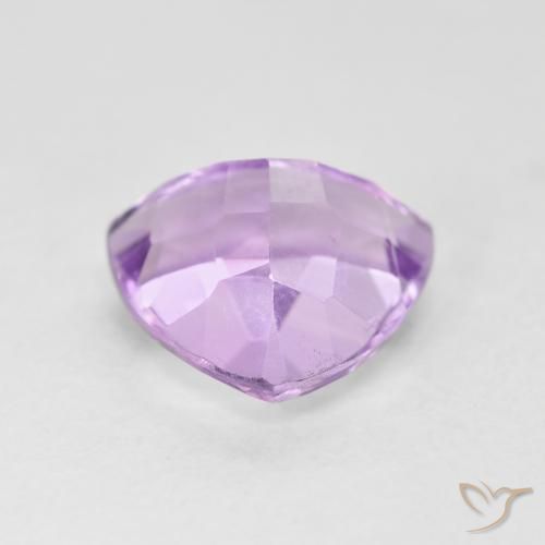 Amatista Violeta rosado claro natural de 3.05 ct, Trillón, VS
