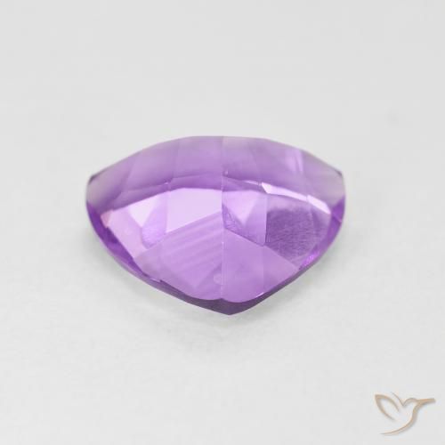 Amatista Violeta rosado natural de 2.54 ct, Trillón, VS