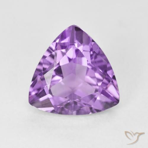 2.87ct Natural Violeta rosáceo medio Amatista, Trillón, VS
