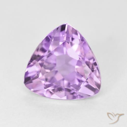 Amatista Violeta rosado medio natural de 2.96 ct, Trillón, VS