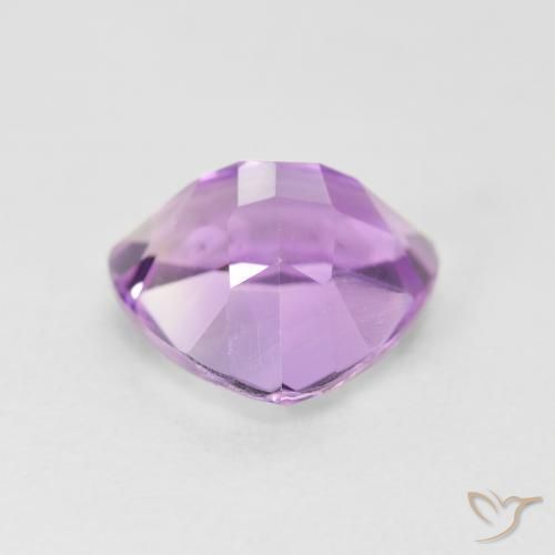 Amatista Violeta rosado medio natural de 2.96 ct, Trillón, VS