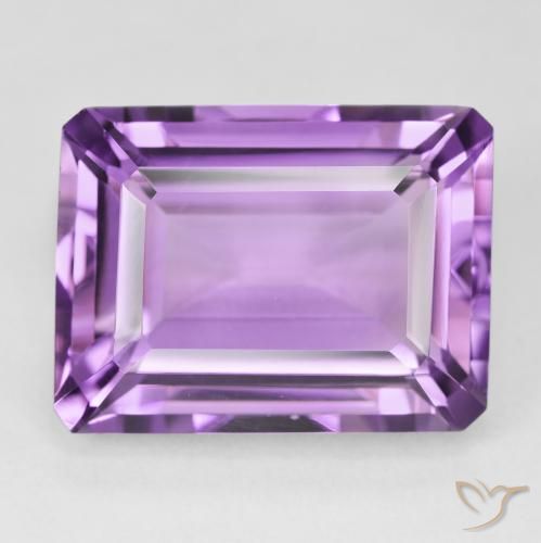 22.23ct Natural Violeta rosado Amatista, corte esmeralda, VVS