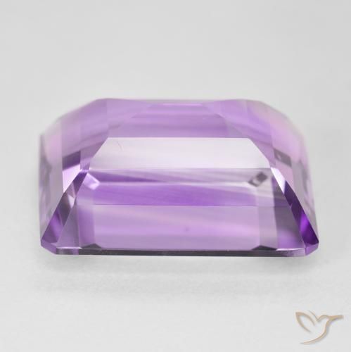 Amatista Violeta rosado natural de 22.23 ct, Corte Octágono / Esmeralda, VVS