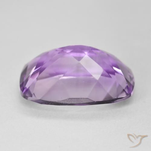 Amatista Violeta medio natural de 11.88 ct, Forma Cojín, VVS-VS