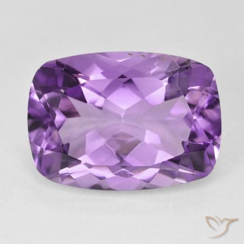 12.57ct Natural Violeta medio Amatista, Forma Cojín, VVS