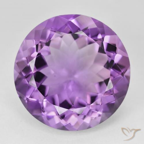23.25ct Natural Violeta rosado Amatista, Redondo, VVS