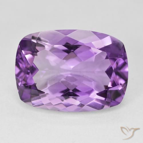 12.63ct Natural Violeta rosado Amatista, Forma Cojín, VVS