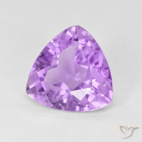 Amatista Violeta rosado claro natural de 2.90 ct, Trillón, VS