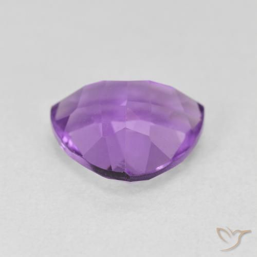 Amatista Violeta medio natural de 2.86 ct, Trillón, VS