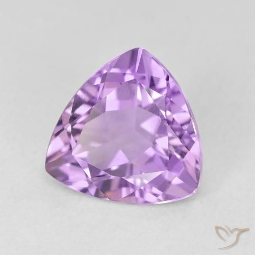 Amatista Violeta medio natural de 3.00 ct, Trillón, VS