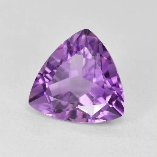 Amatista Medium Light Purplish-Violet natural de 3.07 ct, Trillón, VVS-VS
