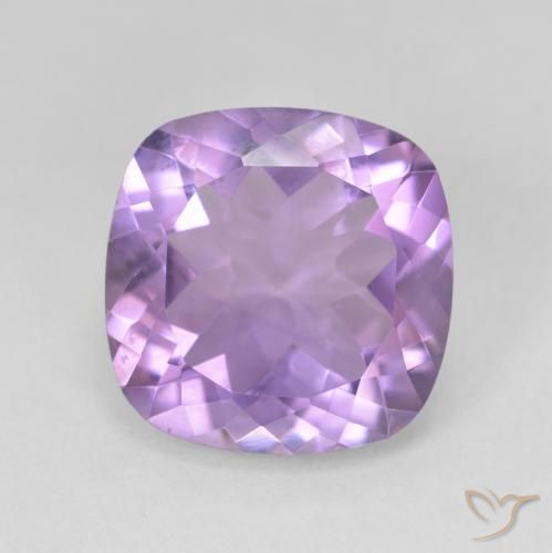 10.97ct Natural Violeta medio Amatista, Forma Cojín, VVS