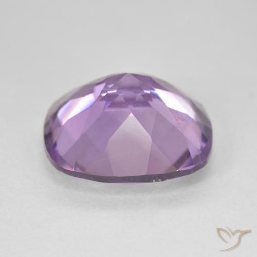 Amatista Violeta medio natural de 10.97 ct, Forma Cojín, VVS