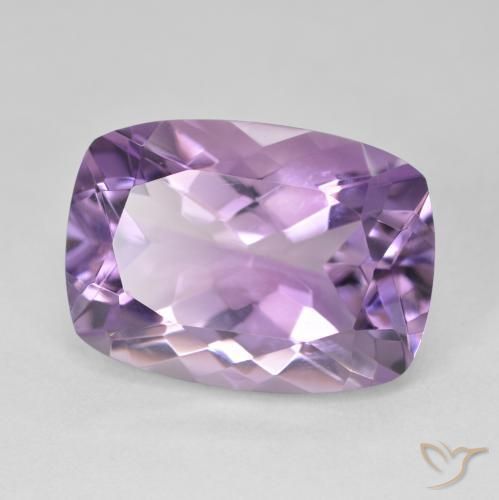 Amatista Violeta iris natural de 13.07 ct, Forma Cojín, VVS