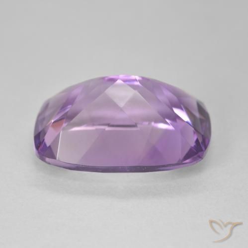 Amatista Violeta iris natural de 13.07 ct, Forma Cojín, VVS
