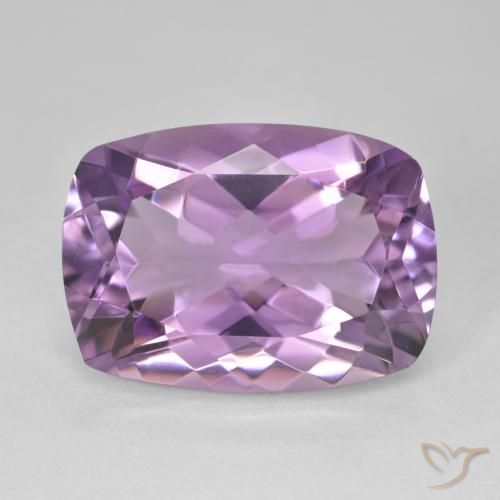 13.24ct Natural Violeta rosado medio Amatista, Forma Cojín, VVS