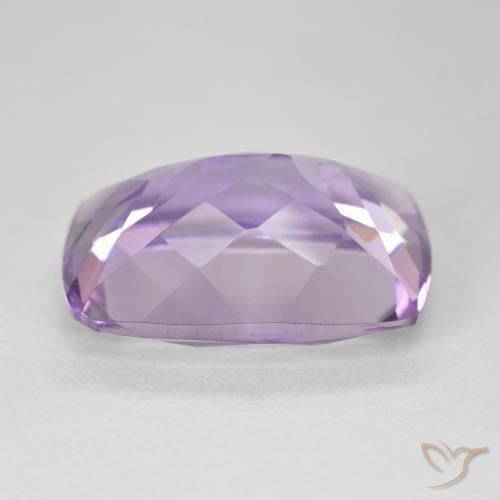 Amatista Violeta medio natural de 13.68 ct, Forma Cojín, VVS