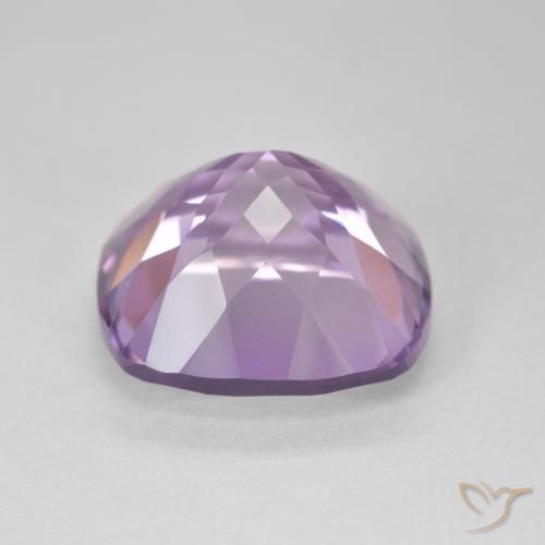 Amatista Violeta rosado natural de 12.90 ct, Forma Cojín, VVS