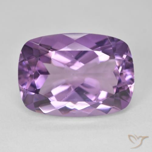 13.63ct Natural Violeta púrpura Amatista, Forma Cojín, VVS